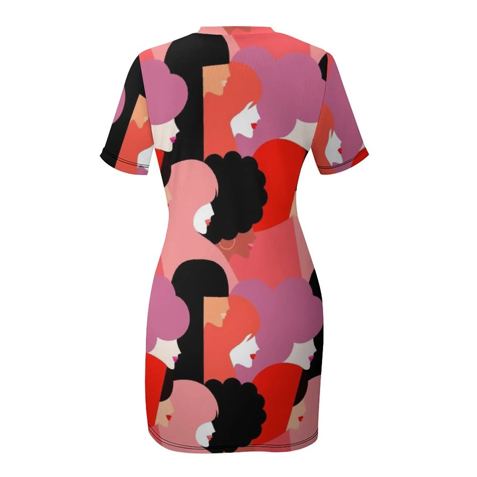 معًا نستمر - قوة الفتاة # Girlpower فستان بأكمام قصيرة ملابس نسائية فستان حفلة موسيقية فساتين كوكتيل فستان #5