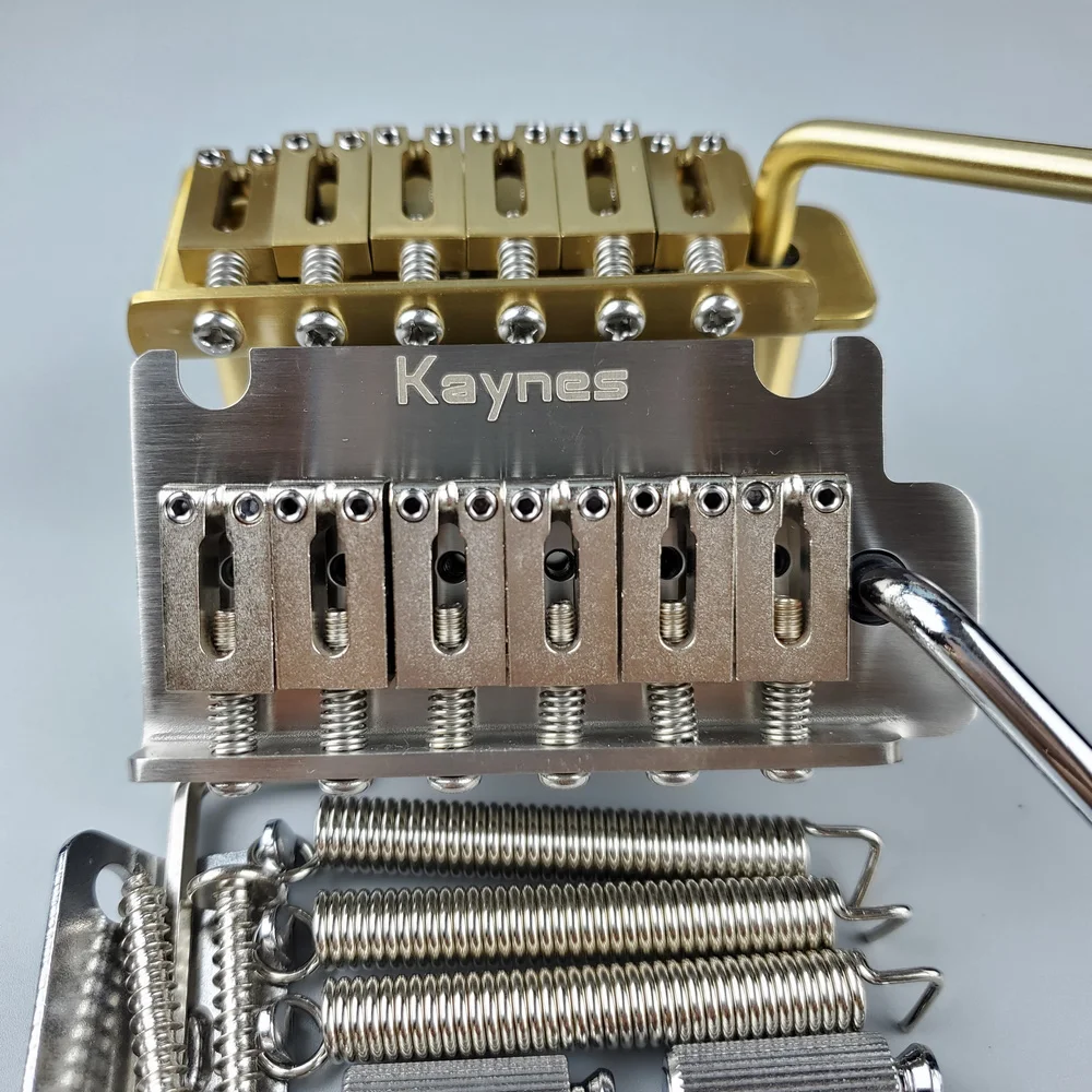 【Made in Japan】 KAYNES 2 point Electric Guitar Tremolo System Bridge With All Stainless Steel / Brass Block and saddle  KY06S