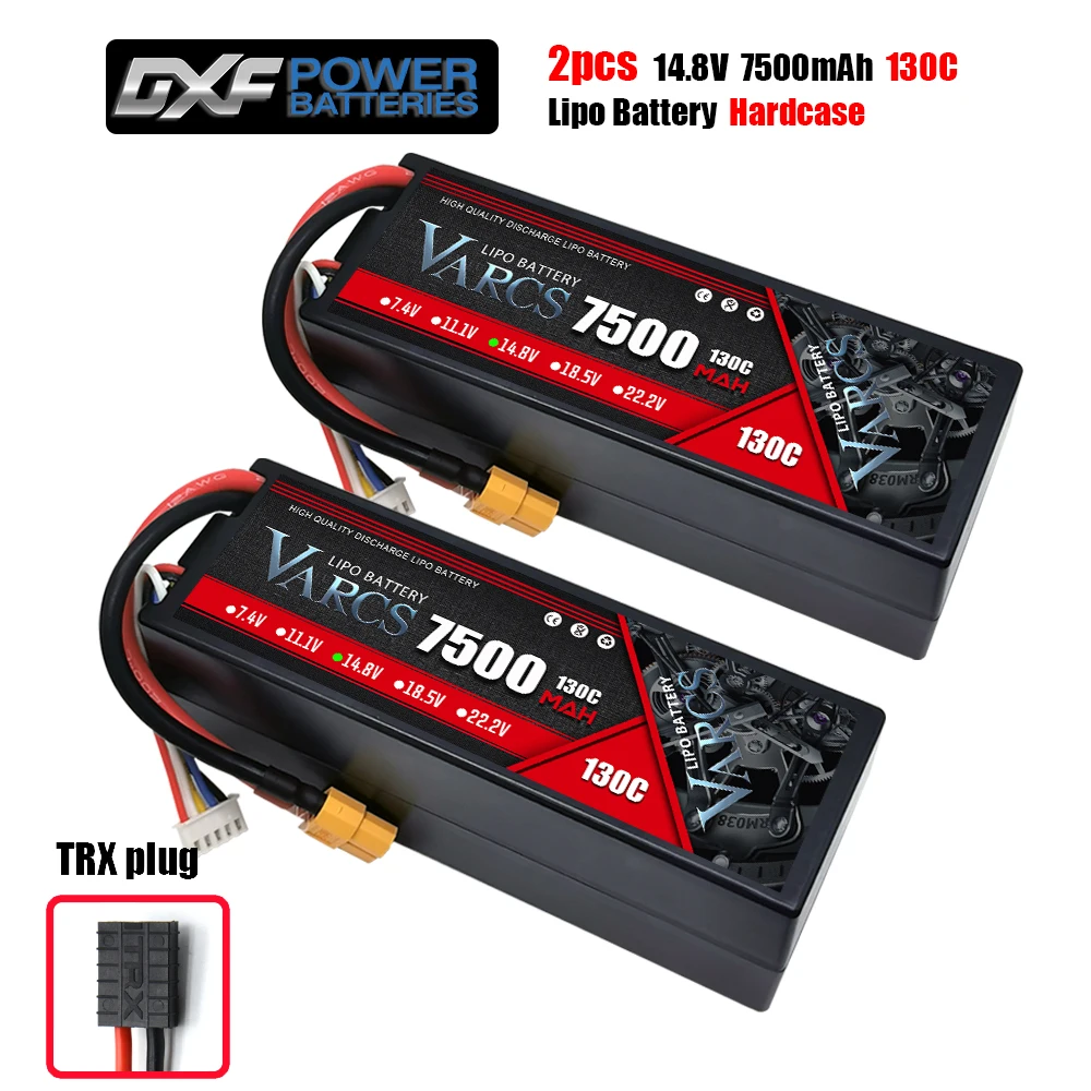 Varcs 4S Lipo Batterij 130c 140c 8000Mah 8400Mah 7500Mah 6300Mah 5400Mah Xt60 Ec5 Trx T/Deans Xt150 Plug Voor Rc 1/8 Buggy Auto