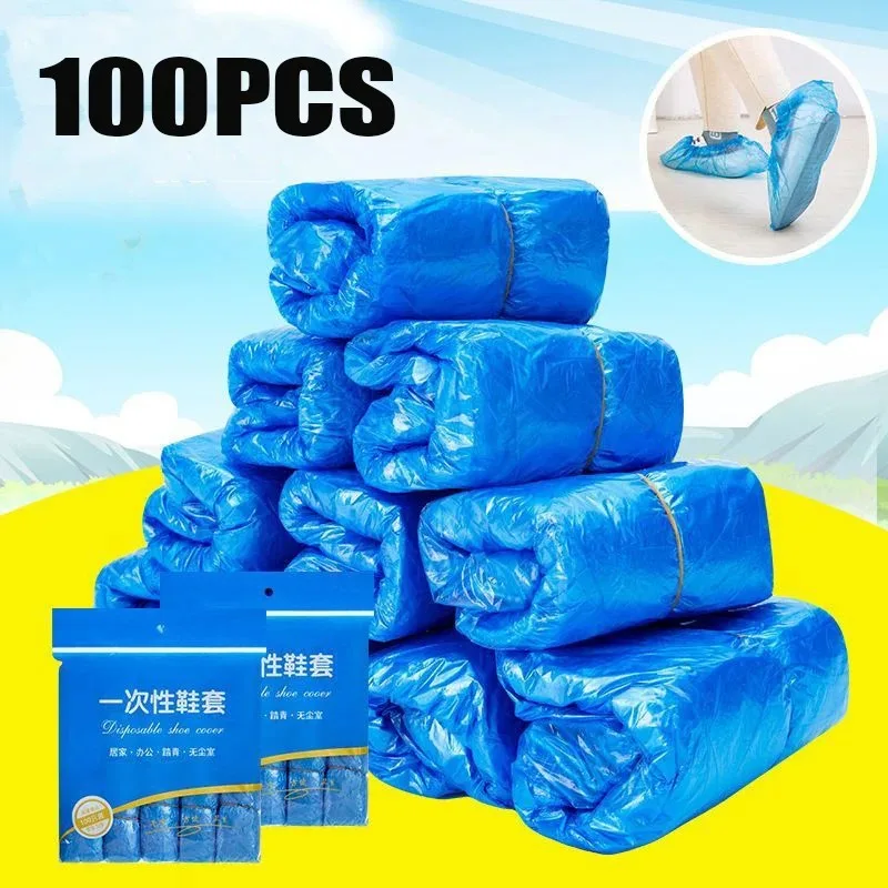 

Disposable shoe covers, waterproof shoe covers, rainy day thick long tube farming boots, outdoor drifting plastic boots wholesal