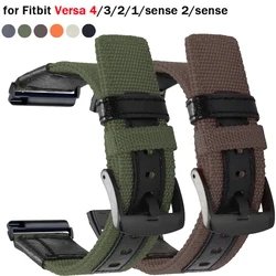 for Fitbit versa 4 3 Strap Nylon Watch band for versa2 lite for fitbit sense/sense 2 soprts Bracelet for versa watch replacment