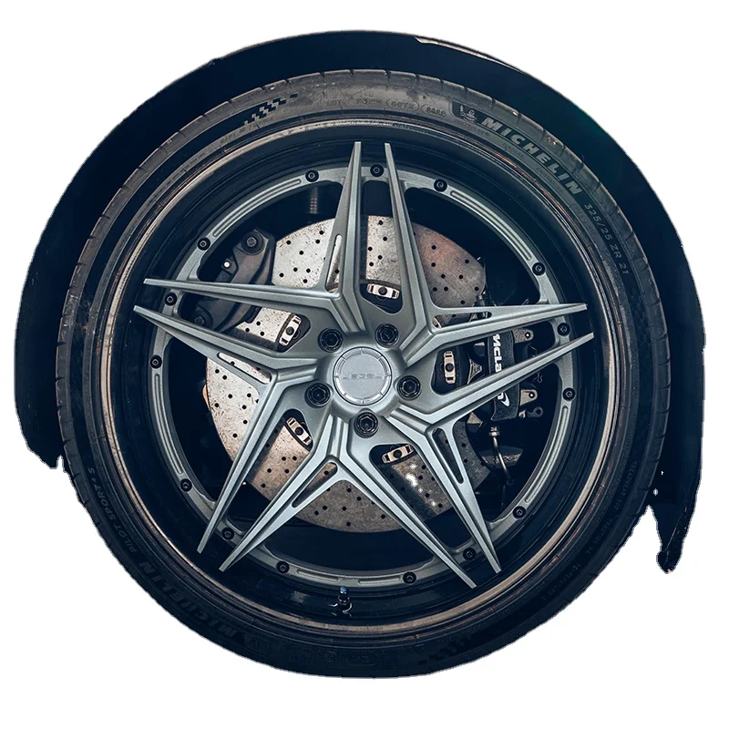 Deep Concave Carbon Fiber 17-26 Inch 5x130 5x112 5x114 5x120 Rims Forged Alloy Spoke Compatible for BMW Tesla Nissan GTR C8
