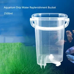 2500ml Aquarium Drip Flow Bucket Water Changing Medicine Feeding Isolation Aquarium Accessories Fish Tank Cleaning Tool