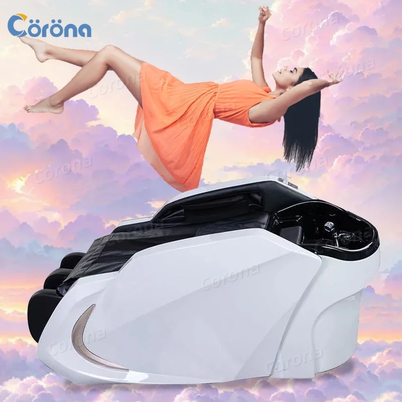 Multifunctional Luxury Hair Salon Furniture Headspa Shampoo Bed Electric Full Body Massage Hair Washing Chair
