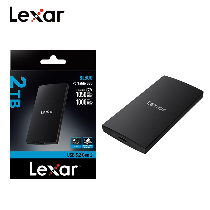 Lexar SL300 Portable Solid State Drive 2TB 1TB USB3.2 GEN2 Read up