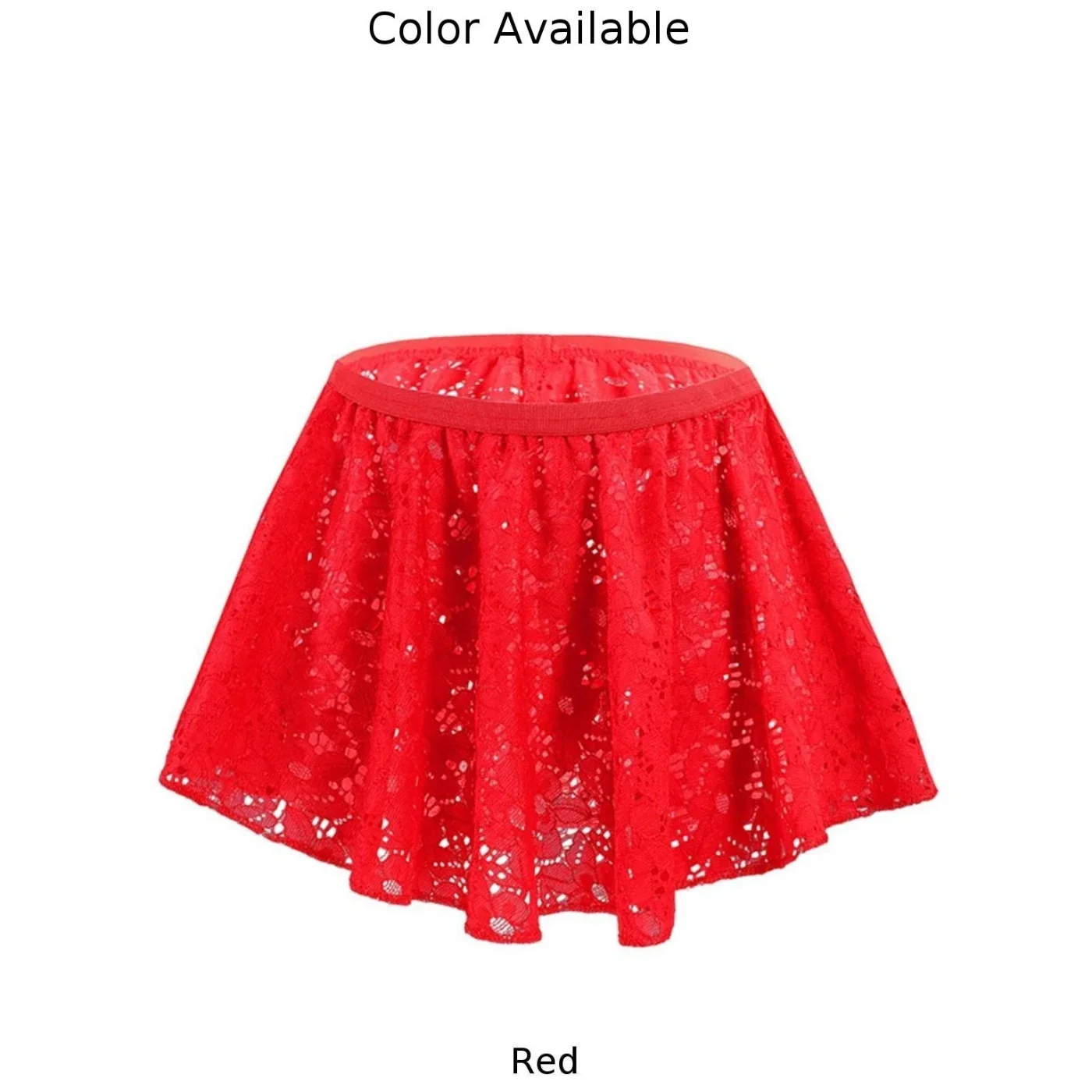 Women's Sexy Lingerie Lace Pleated Short Skirt Fashion Mini Skirt Summer Breathable Solid Color 2025