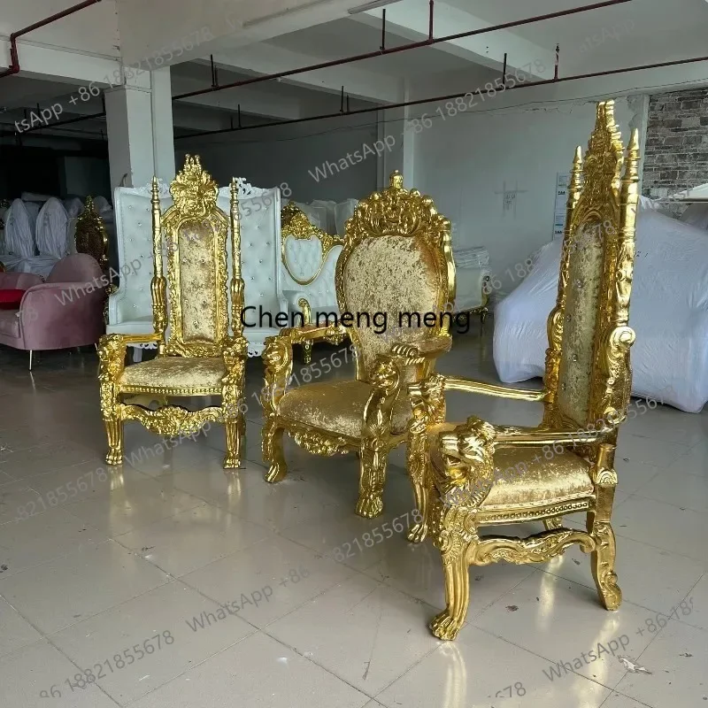 M183 Wedding Sofa Wholesale European Wedding Image High-backed chair Groom and Bride Wedding King Chair with armrest
