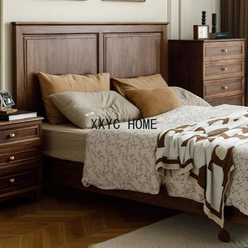 Lit double vintage None Log, Amérique du Nord