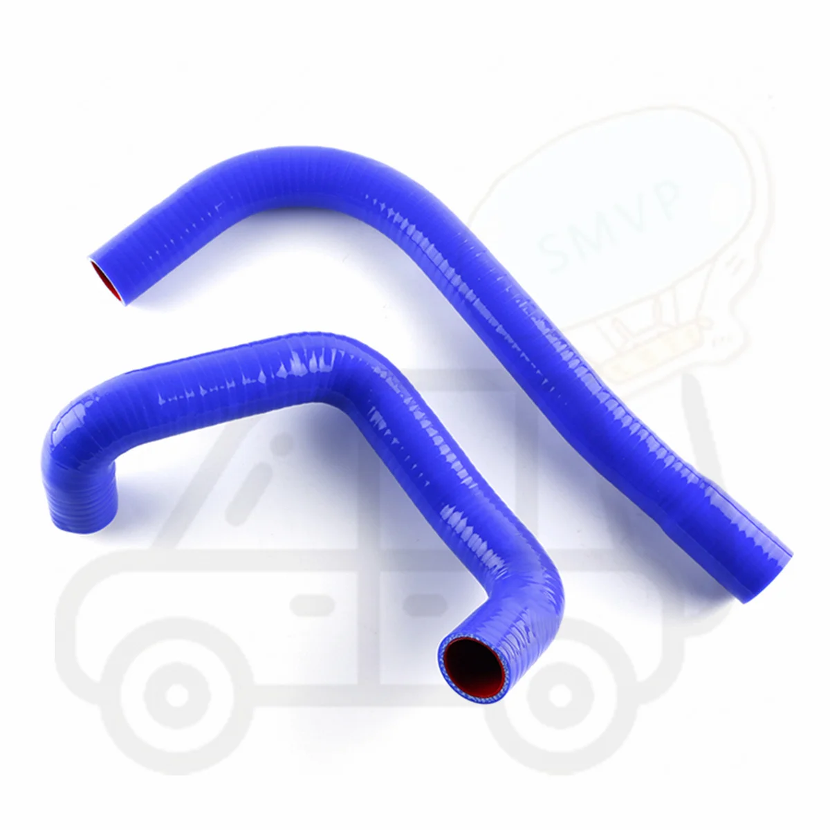 2PCS 3PLY For 2002-2007 Toyota Corolla Altis Matrix 1.8L 2003 2004 2005 2006 Silicone Radiator Coolant Tube Pipe Hose Kit