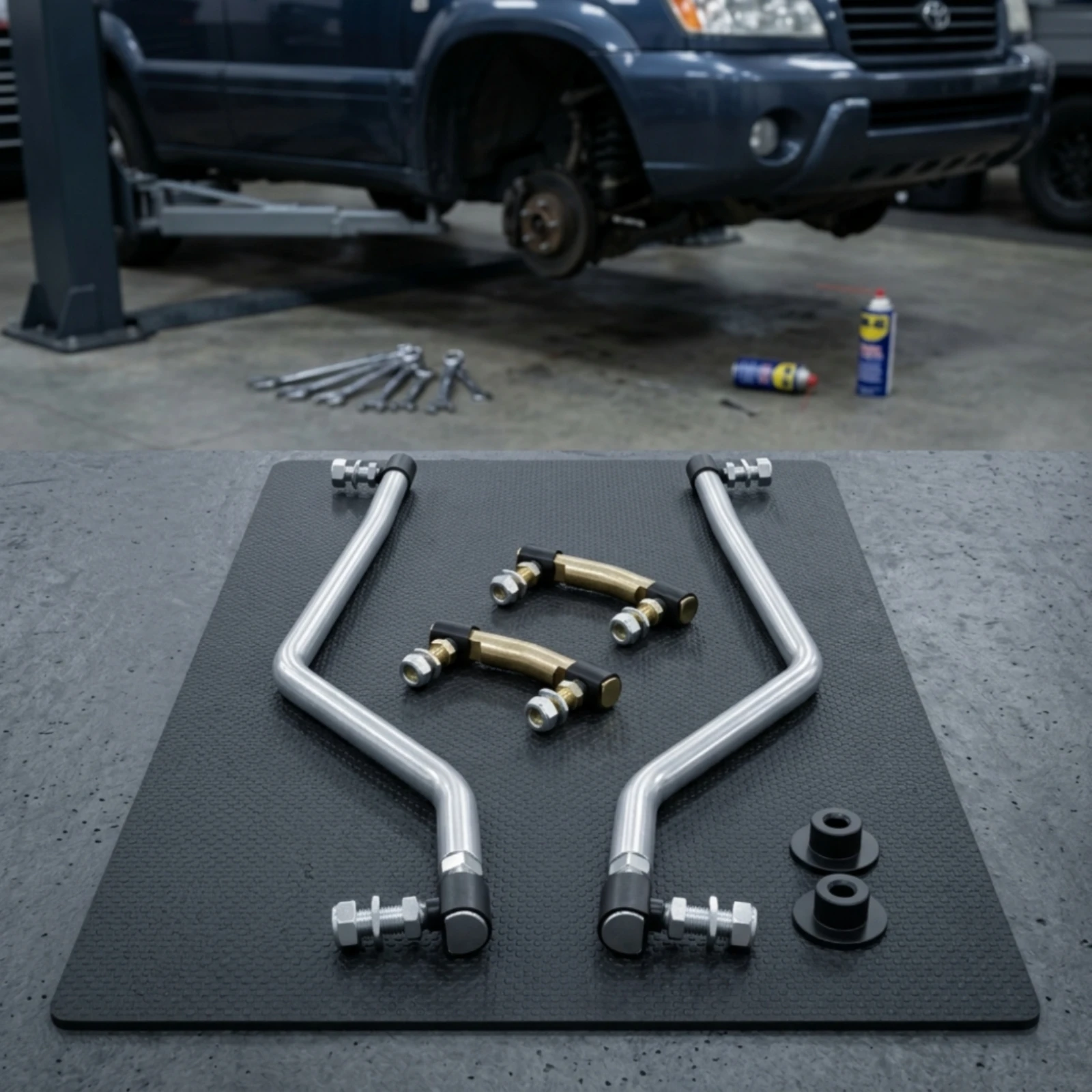 

Steering Linkage Rod Kit Direct Fit Rod and Bushing Kit Steering Linkage Assembly Long-Lasting Vehicle Part OEM Specifications