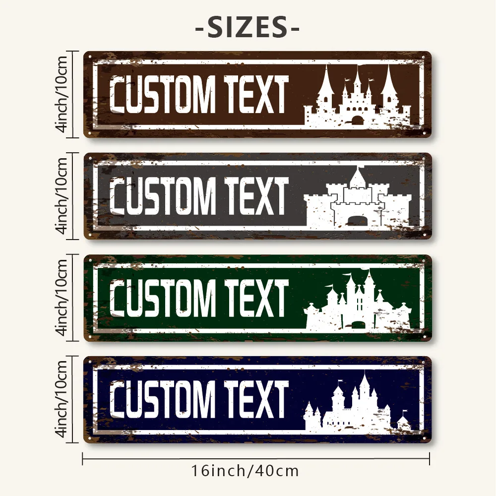 1 Custom Road Sign Deep corrosion engraving process High definition UV printing with clear text Ideal personalized room gift