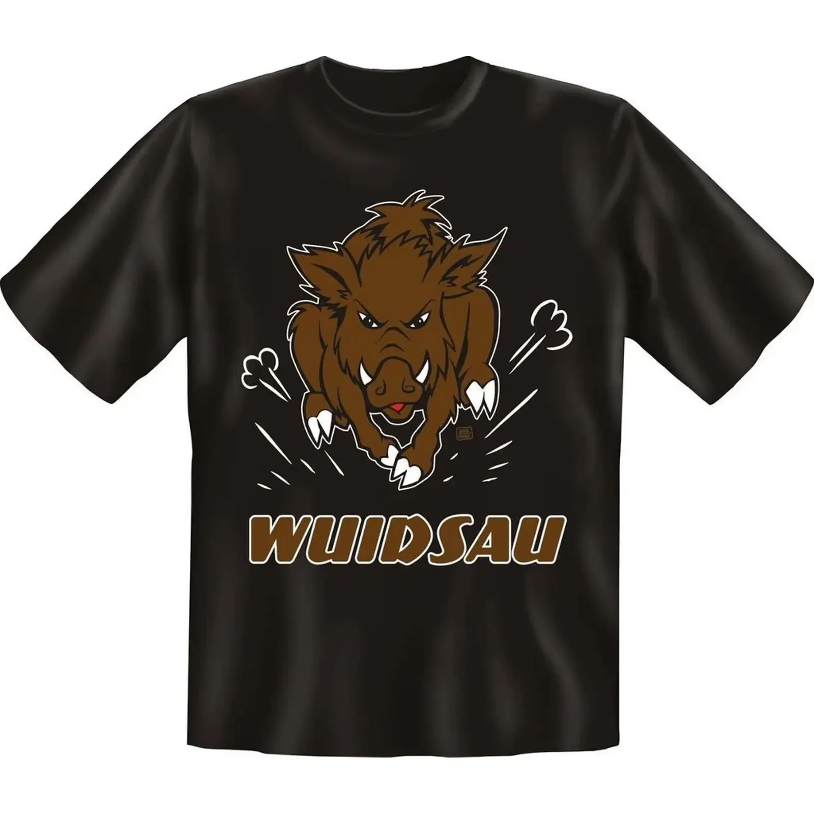 T Shirt Fun Wild Boar Sow Wuidsau S XXXXL vintage Washed streetwear Slightly Casual Soft Versatile fashion homme Comfortable