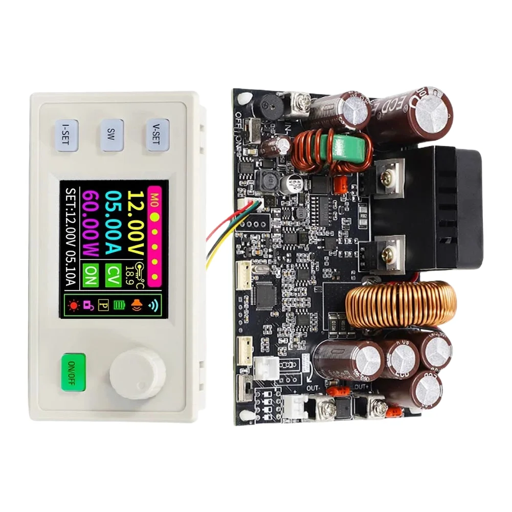XY7025 CNC DC Adjustable Power Supply Module 25A 1750W Voltage Regulator For Solar MPPT Charging And Battery Testing Equipment