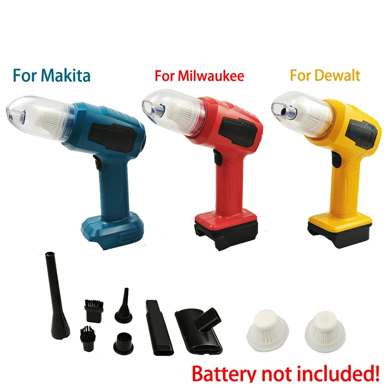 

Power Tool Parts Cordless Handheld Vacuum Cleaner 2 in 1 Dust Blower for Makita for Milwaukee for Dewalt 18V 20V Li-ion Battery