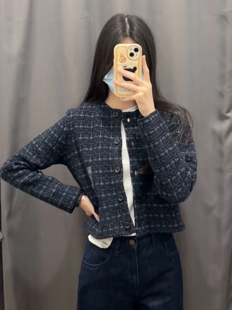 سترة محبوكة غير رسمية للربيع والخريف للنساء سترة صغيرة مفتوحة من Celebri ملابس خارجية للسيدات