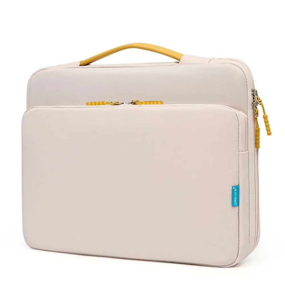 

With Handle Portable Laptop Bags Waterproof Lightweight Laptop Case Multi-Layer Dual Zipper Notebook Sleeve Women's Bag