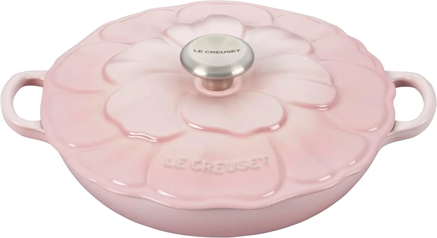 

Le Creuset эмалированная чугунная лепестковая Расширительная машина, 2.25qt., Розовый корпус