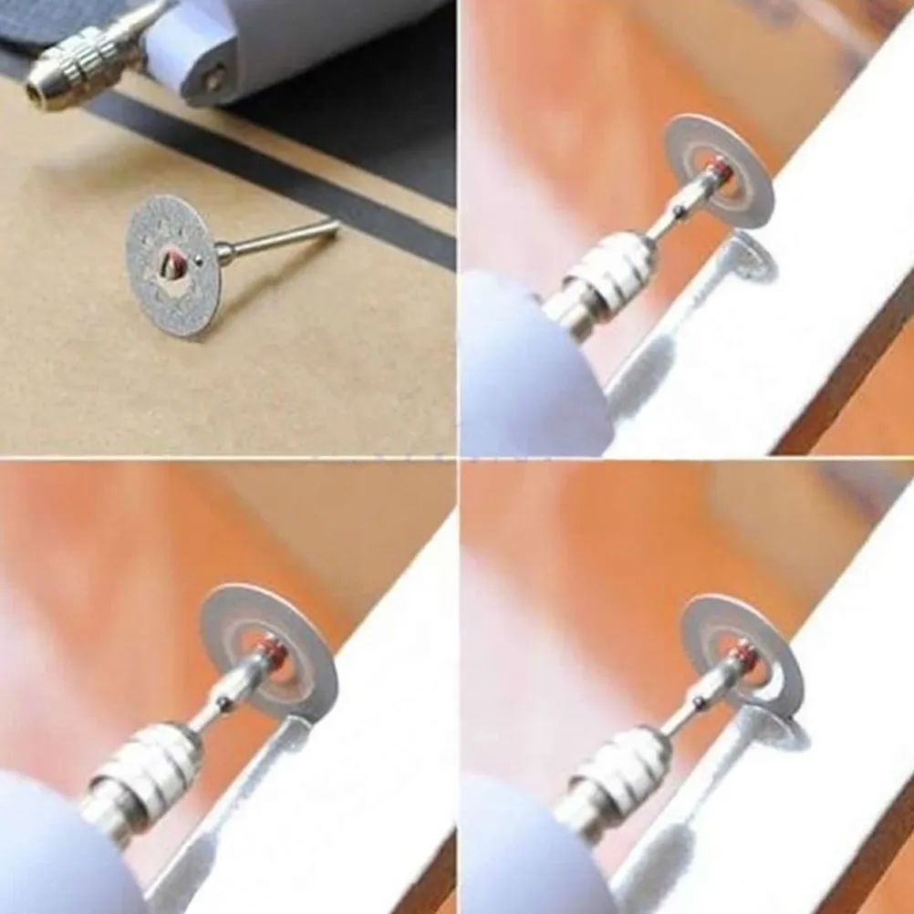 10Pcs Diamond Cutting Discs Mini Ultrathin Cut Off Wheels for Rotary Tools 30mm Gems Metal Glass Ceramic Porcelain Tiles Carbide view 3