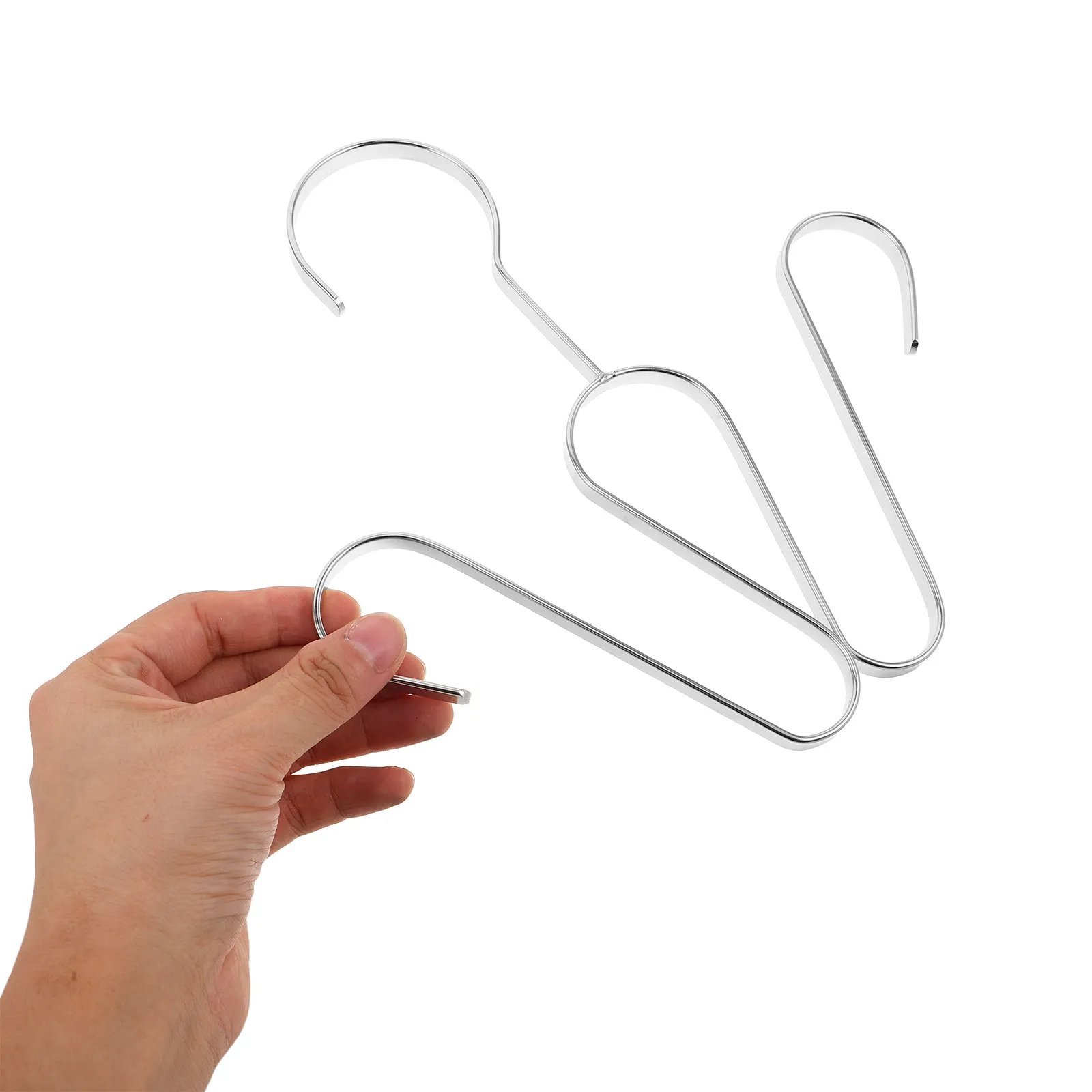 

Набор из 4 прочных крючков для сушки обуви из нержавеющей стали, двухслойный подвесной органайзер для шкафа, для сапог, кроссовок, тапочек