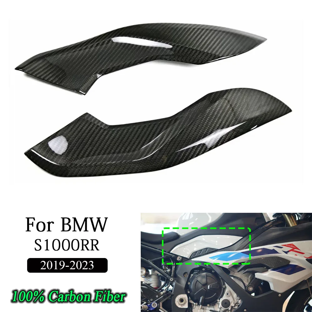 

For BMW S1000RR 2019-2023 Carbon Fiber Motorcycle Tank Side Panel Cover Fairing ﻿