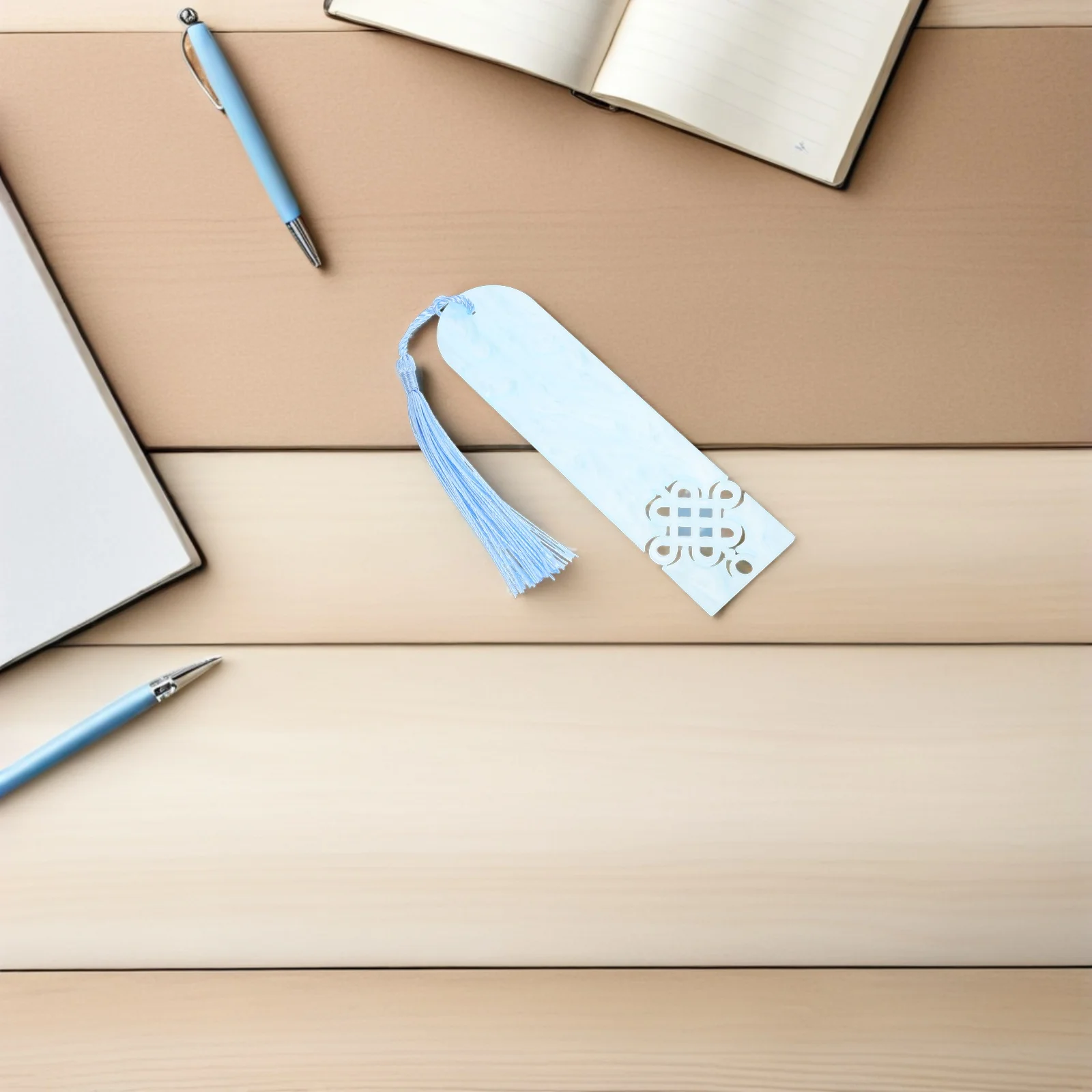 12pcs 중국 스타일 중공 아크릴 책갈피 여성을위한 레트로 책갈피 매력 펜던트 어린이 행운의 매듭 문화 선물 사무실 홈