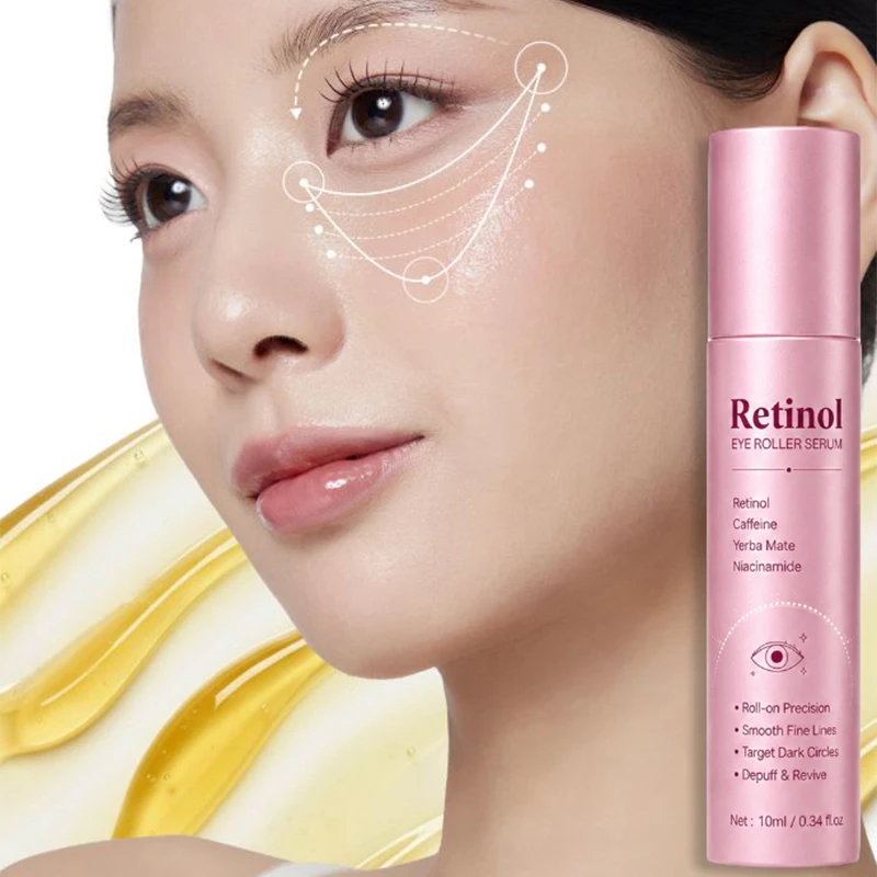 Retinol Eye Roll-on Serum Firming Moisturizing Nourishing Eye Skin Improve Dark Circles Massage Essence Improve Skin Elasticity