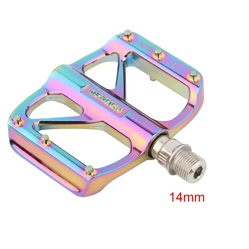 MEROCA  Mountain Bike Bicycle Pedal Aluminum Alloy Non-slip Pedal Folding Bicycle DU/bearing Pedal Bike Pedals Clipless Pedals