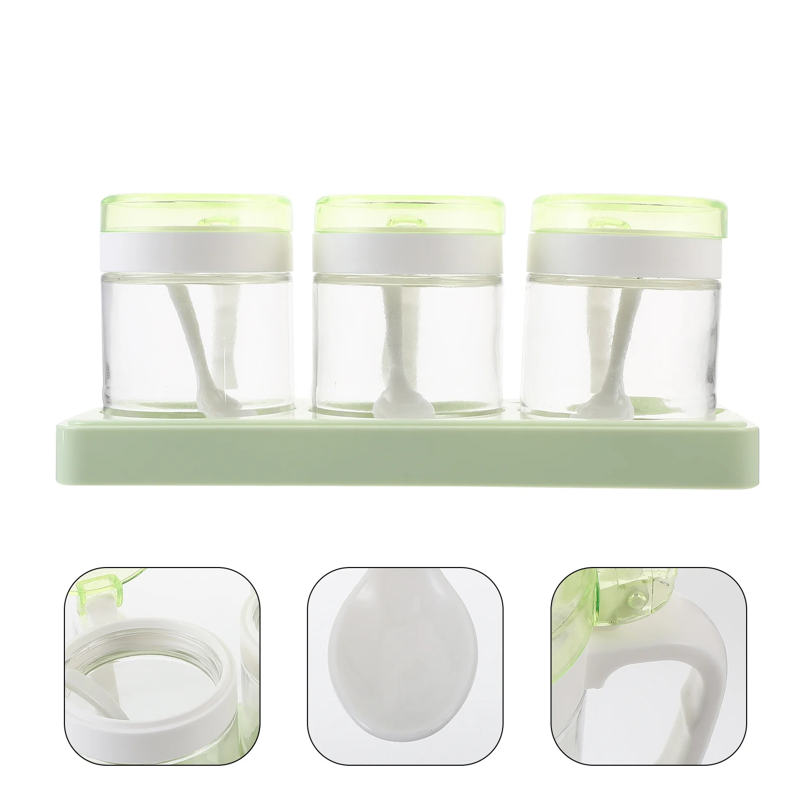 

Sugar Container with Lid Household Spice Convenient Seasoning Kitchen Jars Containers for Small