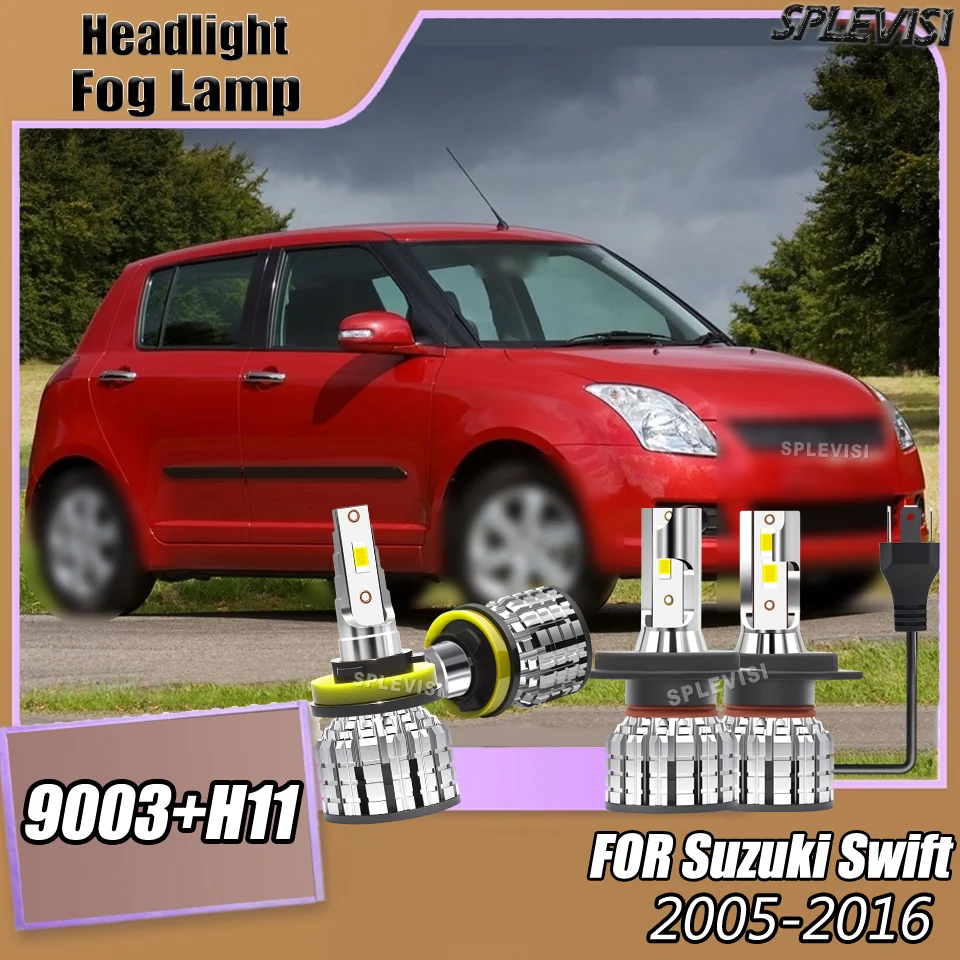 

Автомобильные светодиодные фары, противотуманные фары, отличная фокусировка луча для Suzuki Swift 2005 2006 2007 2008 2009 2010 2011 2012 2013 2014 2015 2016