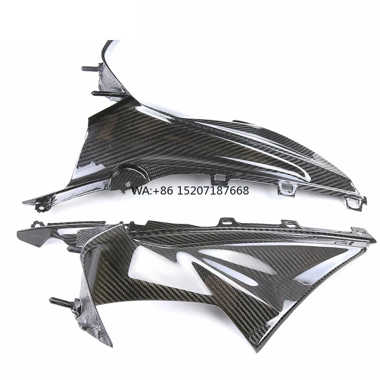 

Обтекатель мотоцикла из углеродного волокна с защитой от ультрафиолета, верхние боковые обтекатели приборной панели для BMW S1000RR S1KRR 2019-2024