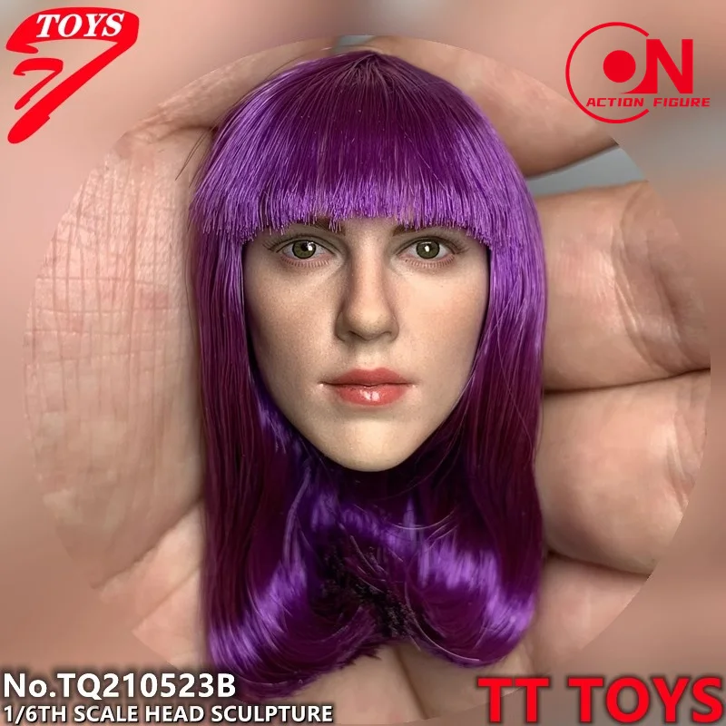 TQ210523 1/6 스케일 스칼렛 요한슨 헤드 스컬프트 여성 군인 헤드 조각 모델 12인치 액션 피규어 바디 인형에 적합