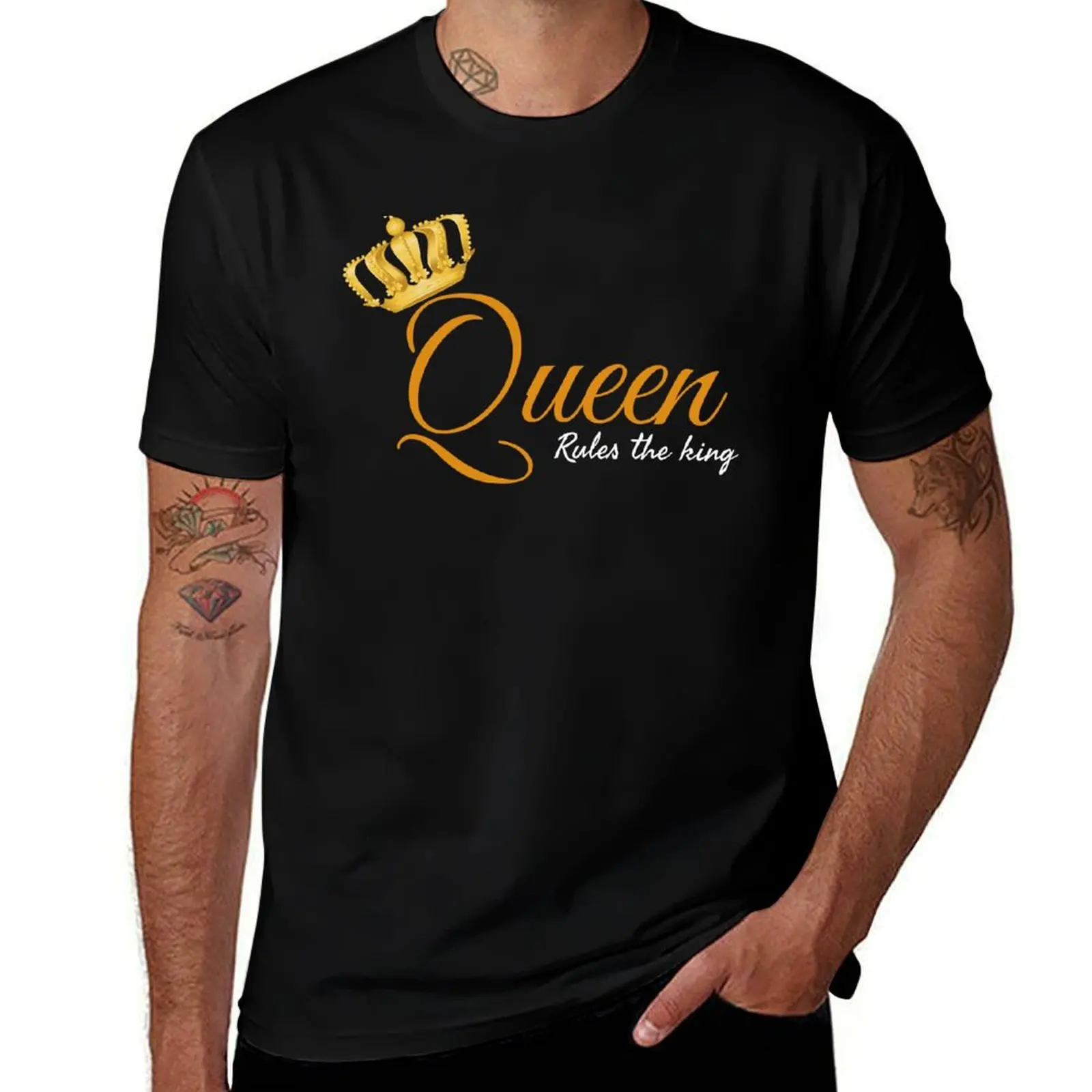 

Queen - rules the king T-Shirt man t shirt graphic man t shirts graphic anime tshirt T-Shirt