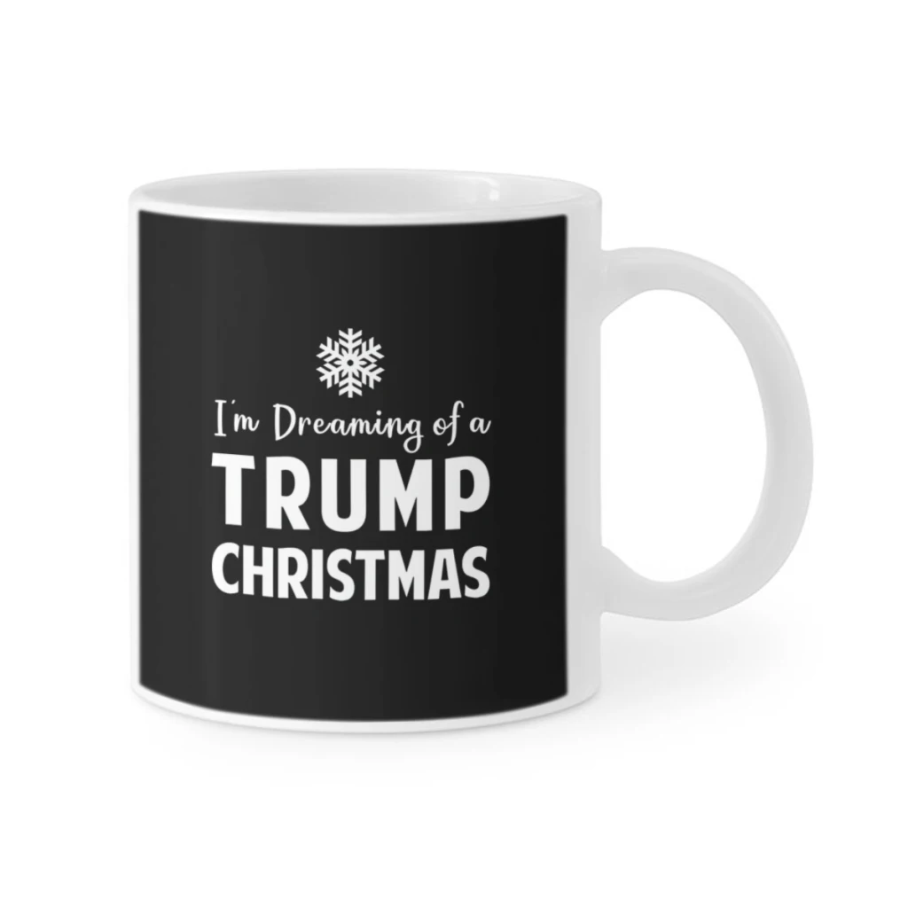 1pc 11oz Trump Christmas Coffee Mug Tea Cup Coffee Cup Funny Birthday Gifts for Women and Men Ceramic Mug Personalized Cup