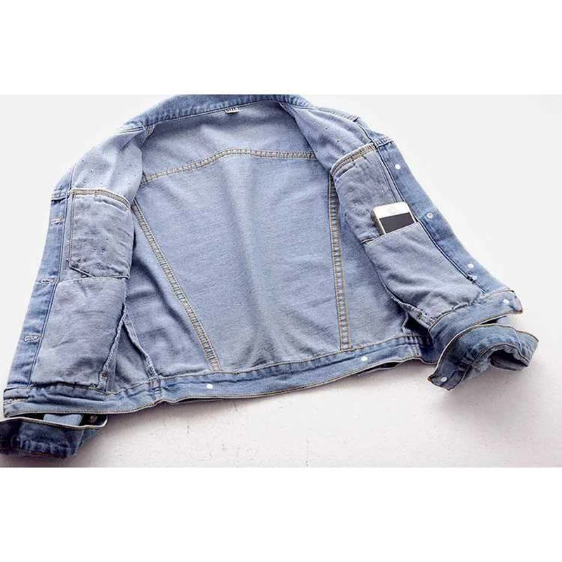Fashion Embroidered Beaded Denim Jackets Women's Outwear 2025 New Spring Autumn Korean Loose Short Student Casual Jeans Coat Top - Image 4