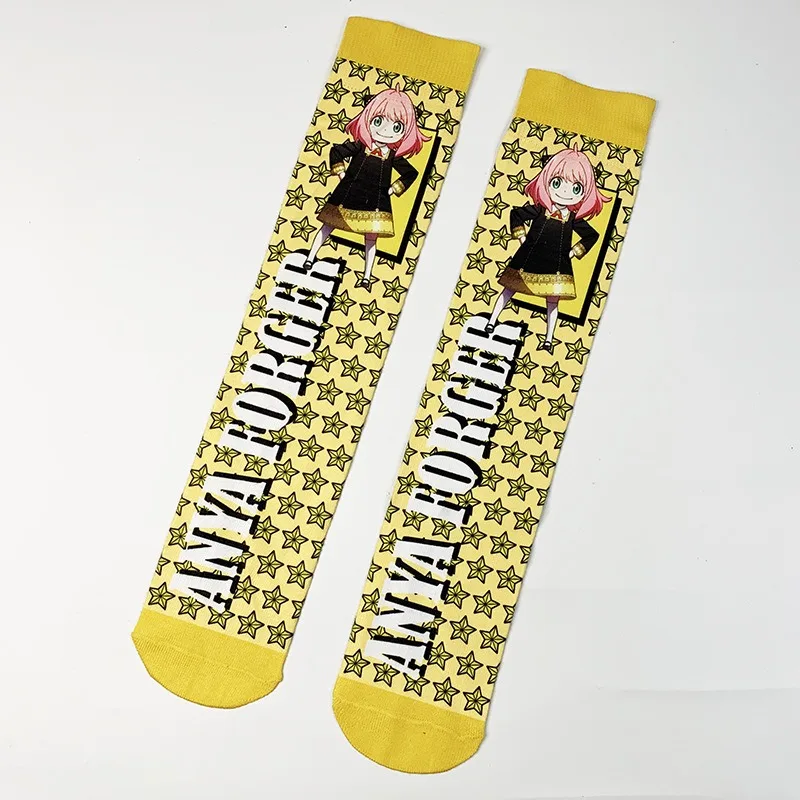 Japanischer Anime SPY×FAMILY Kawaii Cartoon gemusterte Socken Anime Merchandise kleines Geschenk