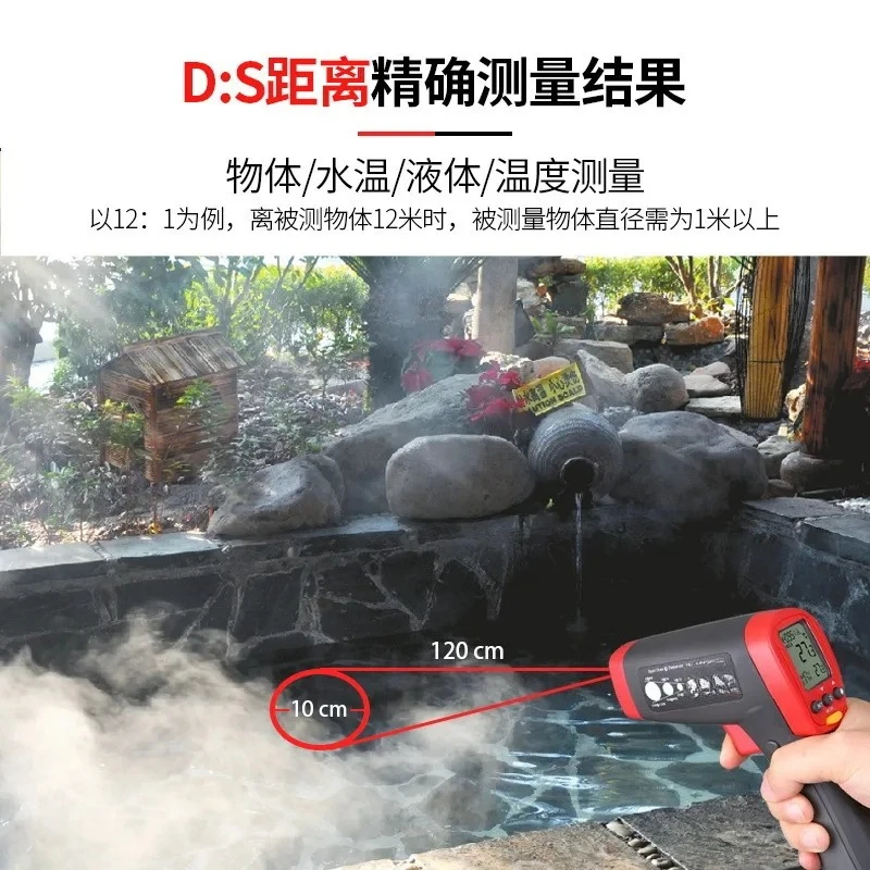 Termômetro portátil UT301A UT301C Medição de temperatura industrial, alta precisão, alta temperatura