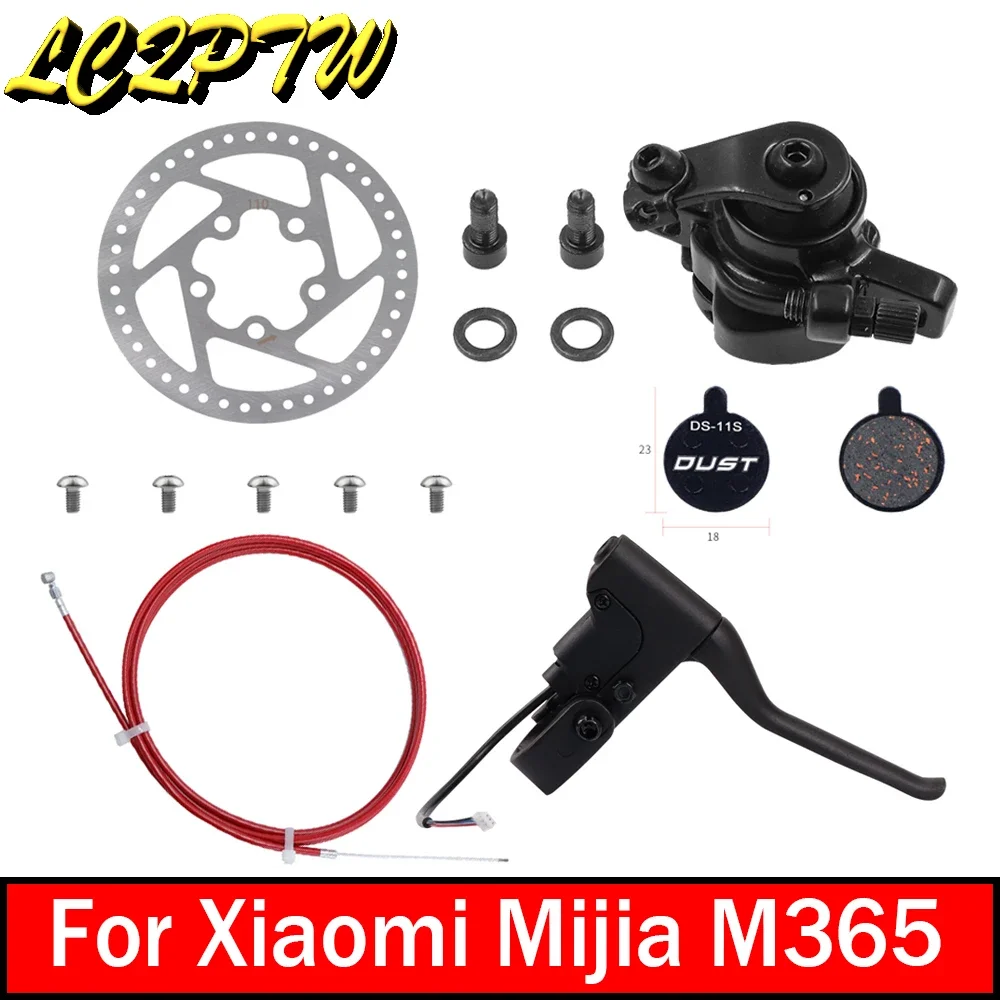 Brake Lever Electric Scooter Disk Break Cabel Set Parts 110mm M365 Xtech Brake Disk For Xiaomi Mijia M365 Replace Accessories