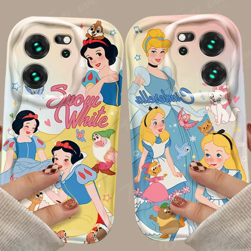 Disney Snow White Cinderella Phone Case For Xiaomi Redmi 12 12C 12R 11A 13C 10 10C 10X 9 Power 9A 9C 9T 8 K70E K70 K60 K50 Pro