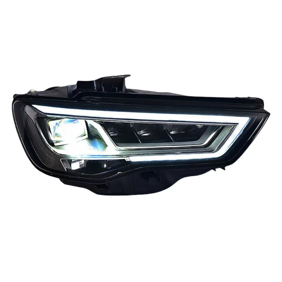 Specially Used for  A3 Headlight Assembly 13-16 Modified New Daytime Running Lights Streamer Steering LED Lens Headlights