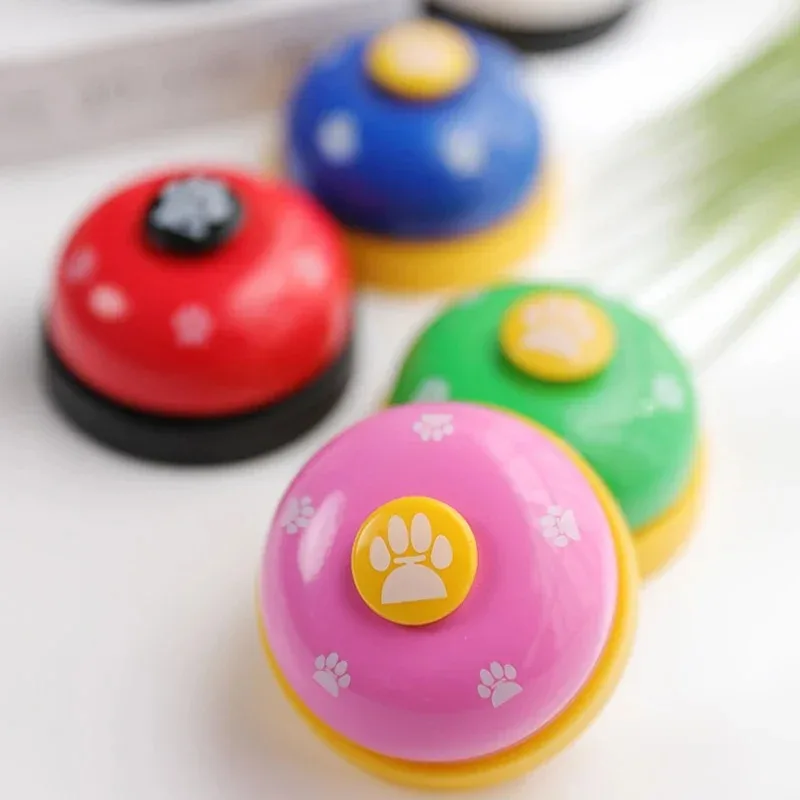 Dogs Training Bells Cat Meal Bell Puppy Feeding Call Bell Child Hand Ability Training Interactive Cats Toy Pet Training Button