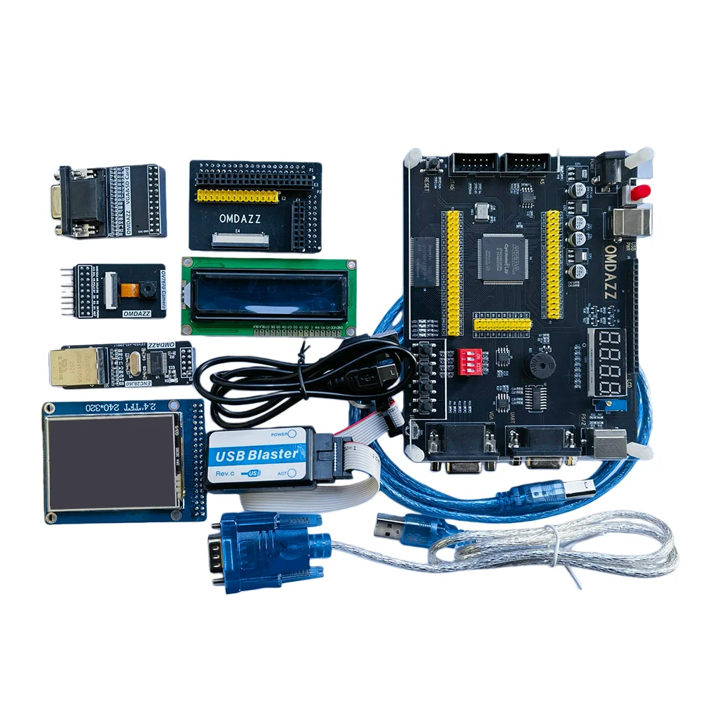 

Плата разработки FPGA для Altera CycloneIV EP4CE6/10 с USB-программой загрузки, ЖК-дисплеем, VGA, RS232, полным комплектом и руководством для обучения