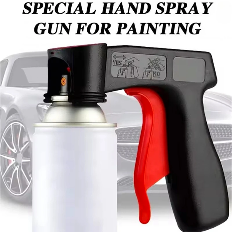 

1 Pcs Plastic Portable Spray Paint Handle, Universal Reusable Car Color Changing Film Pasting Self Spraying Hand Spray Gun