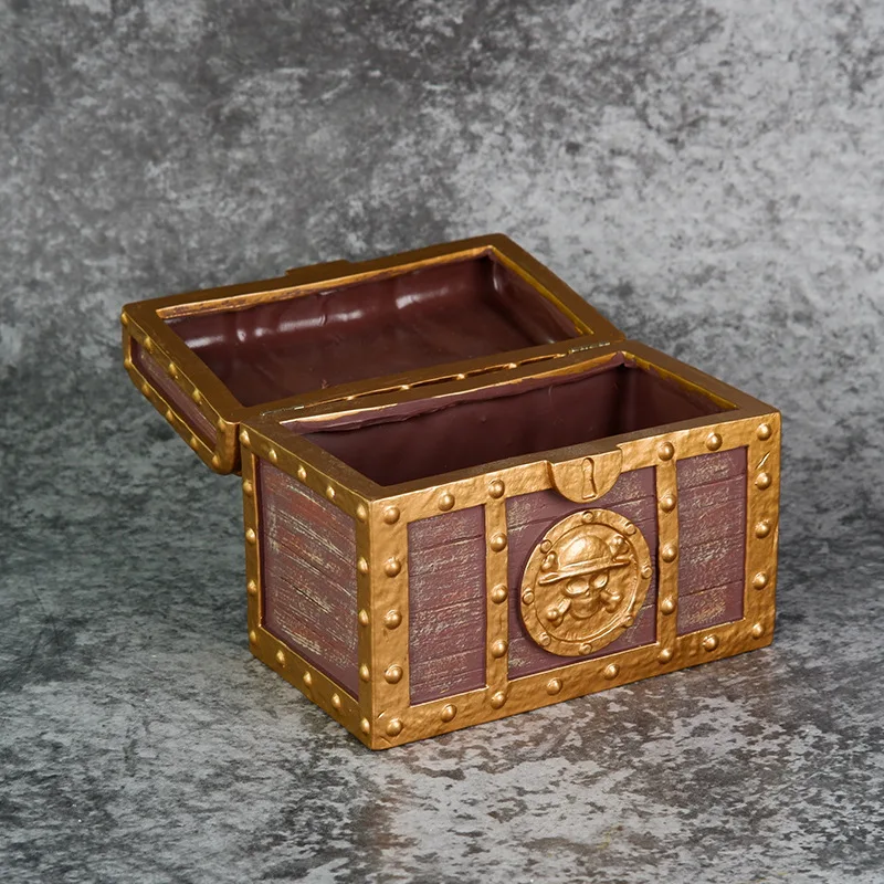 10cm ONE PIECE Figure Treasure Chest Box Kawaii Open Box Grand Line Anime Doll Toys for Children Ornament Action Figure Statue