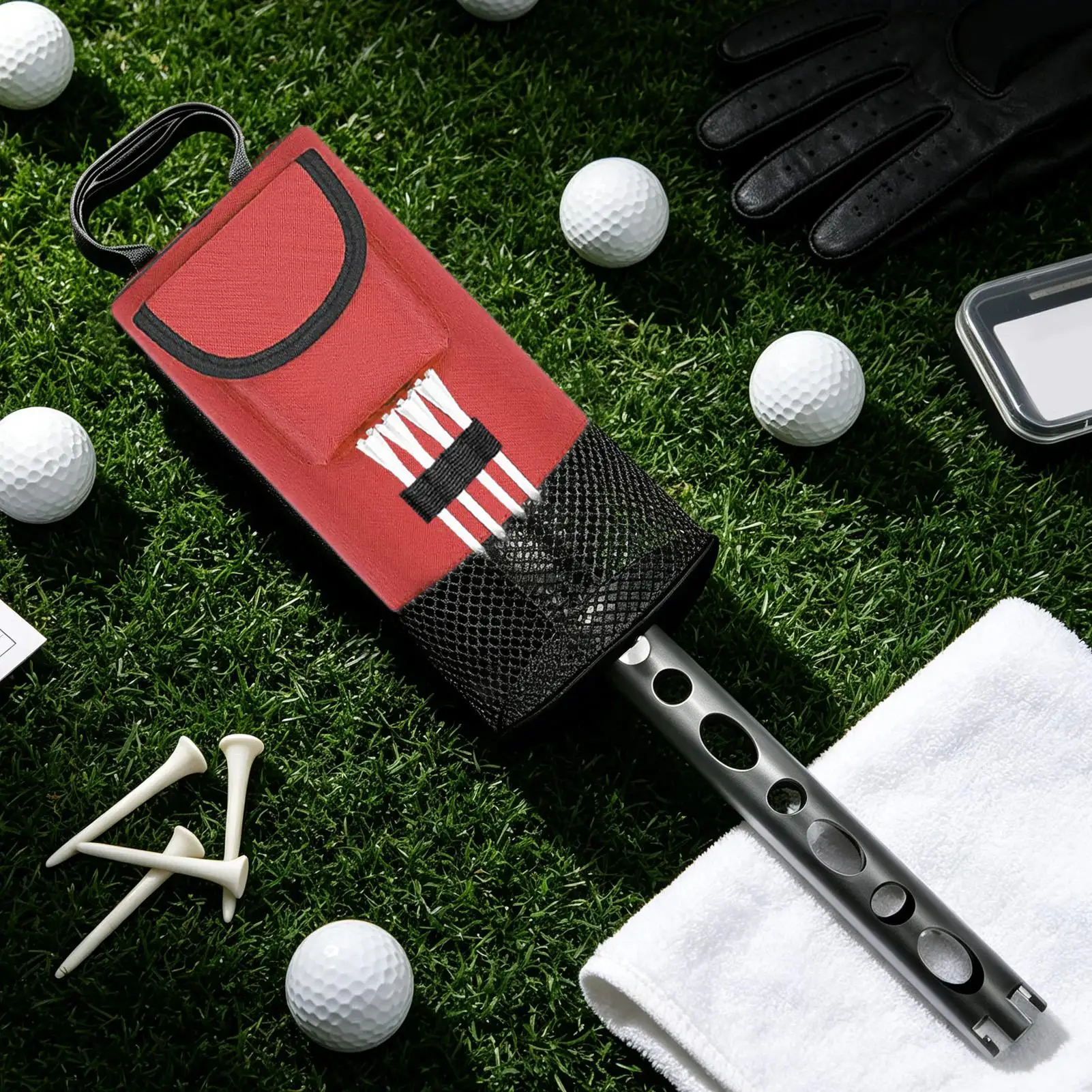 Golf Shagger Bag Heavy Duty Nylon Cloth Large Capacity Storage Holds 70 Balls Pocket Shagger For Men Women Professionals view 3