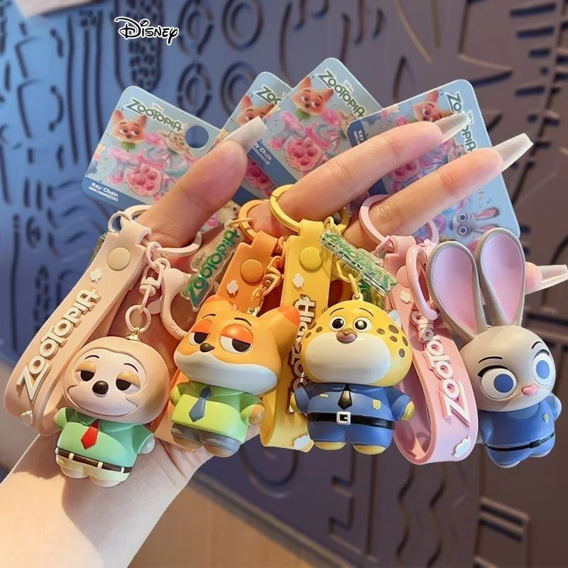 

Брелок Disney Zootopia, офицер кролика, Джуди Ник, сумка, очаровательная пара, милая кукла, праздничный подарок для персонажа мультфильма, плечевой ремень