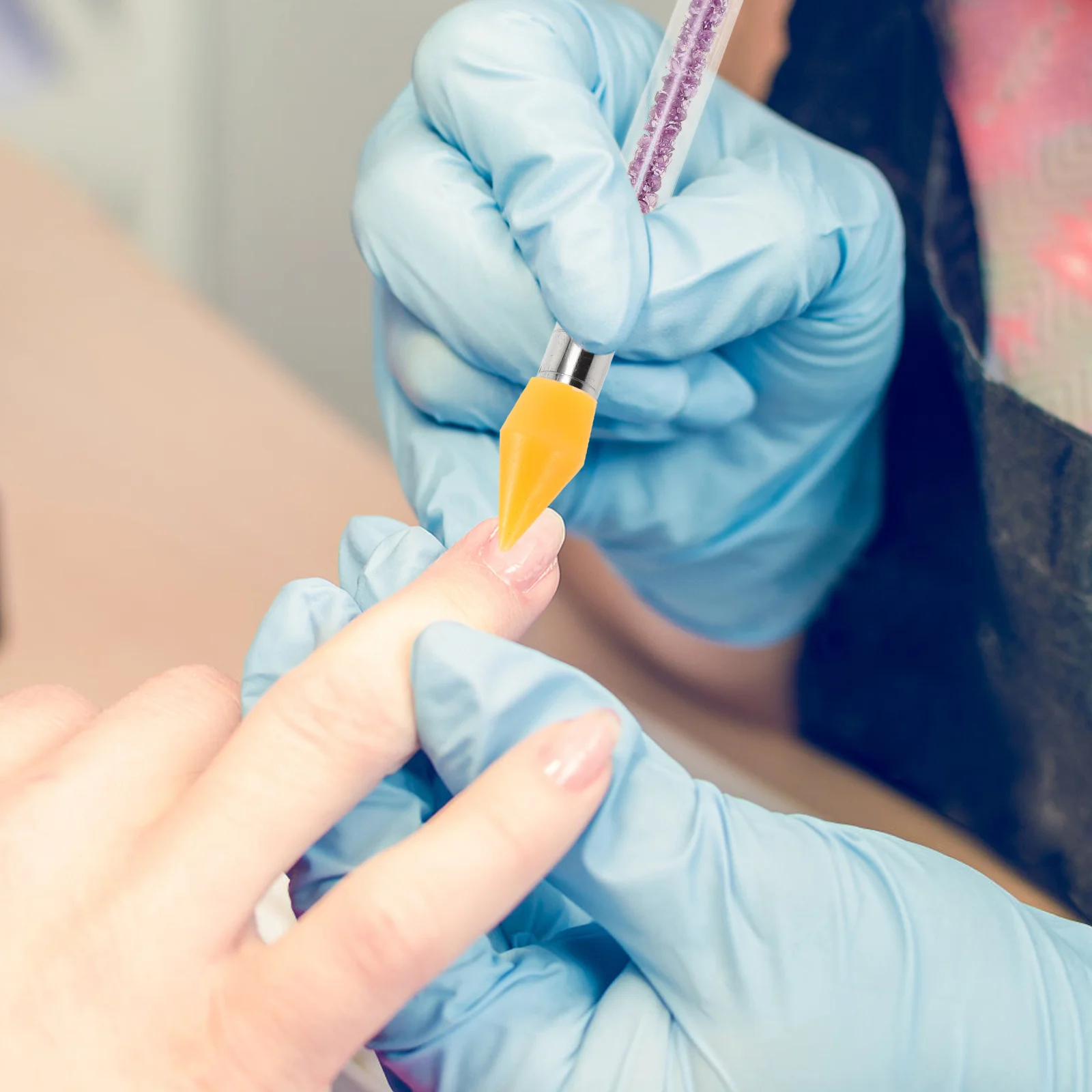 5 個ポイントドリリングペンワックスヘッド交換用ヒントラインストーンピッカーネイルジェムツールネイルアートデコレーションラインストーン用