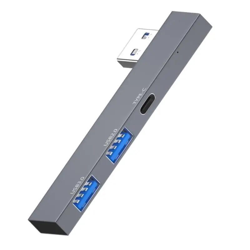 

652F 3 в 1 1x3,0+2x2,0 USB-концентратор, 3 порта, расширенный штекер, тонкий разветвитель типа C/USB PD