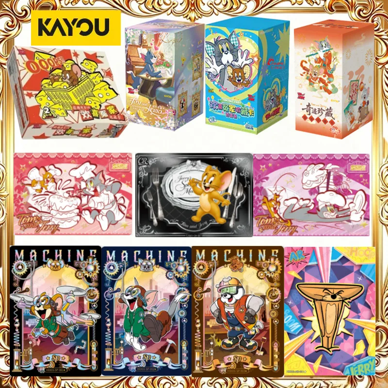 KAYOU Genuine Tom and Jerry Collectible Cards, Bickering Lovers Series Chase / Variety Miracle Trading Cards, Rare Anime Cards