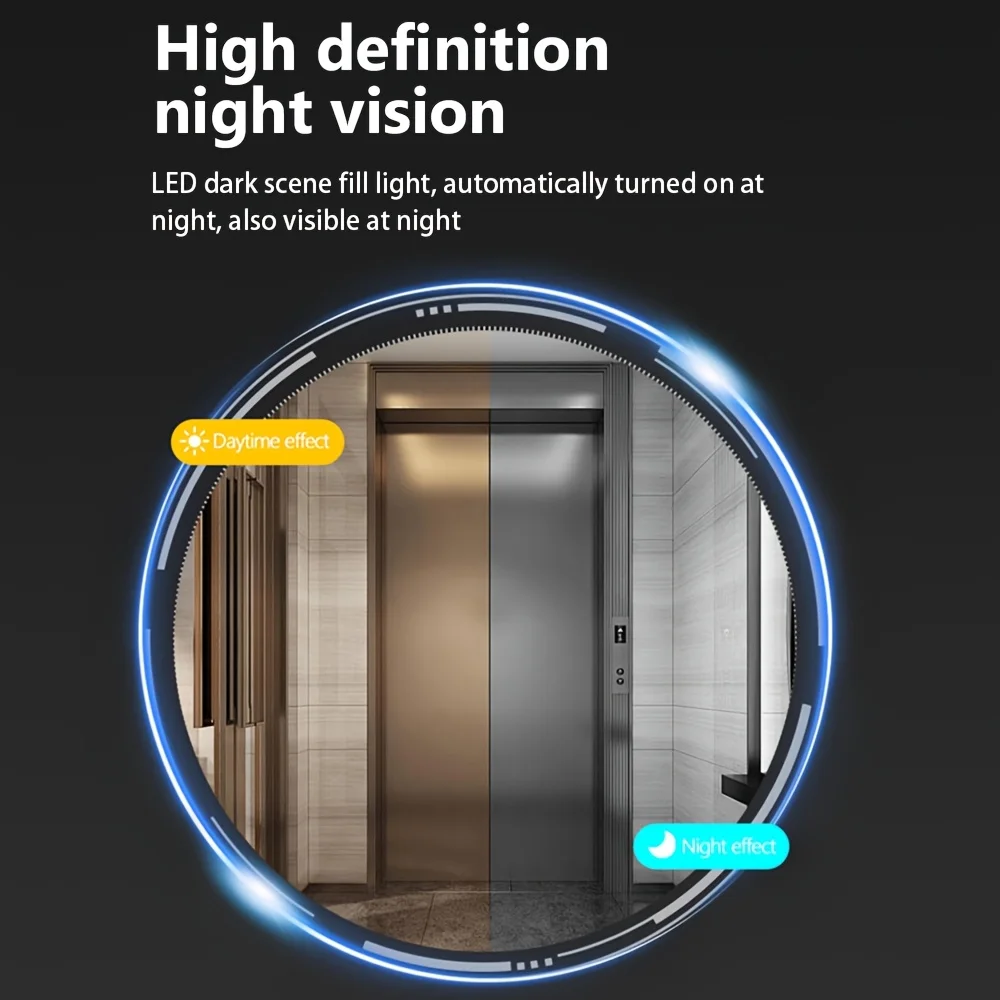 Smart Wireless Video Doorbell with 4.3-inch Screen for Real-Time Indoor Monitoring No app or internet connection required