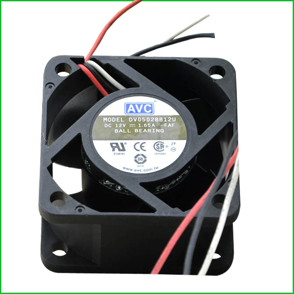 AVC DV05028B12U DC 12V 1.65A, 2pin 5cm 50x50x28mm için sunucu soğutma fanı